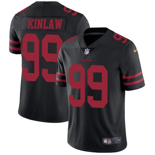 Nike 49ers #99 Javon Kinlaw Black Alternate Youth Stitched NFL Vapor Untouchable Limited Jersey